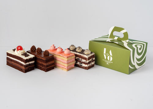 Box Of 4 Slice Cake - LA VO PATISSERIE