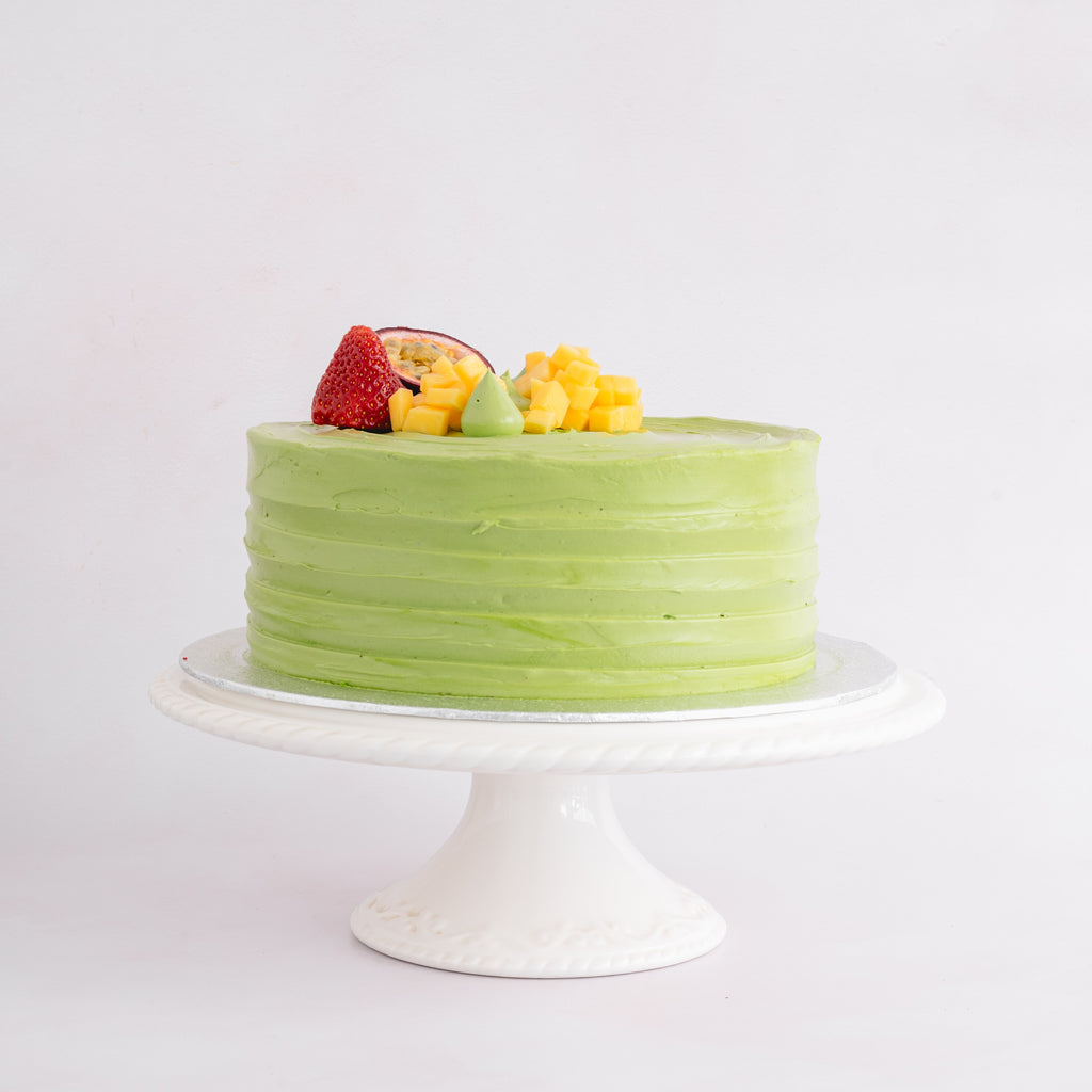 Matcha Mango & Passion Fruit Cake - LA VO PATISSERIE