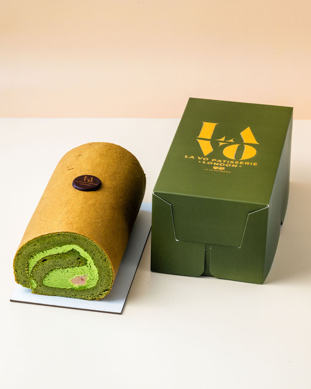 Matcha Strawberry Roll Cake
