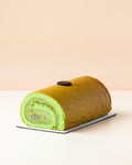 Pistachio & Raspberry Roll Cake
