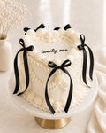 Ivory Elegance Heart Cake